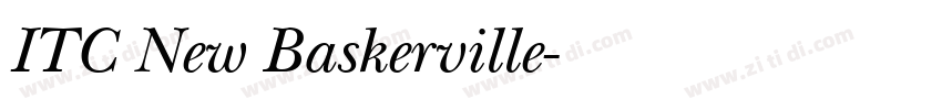ITC New Baskerville字体转换